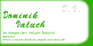 dominik valuch business card